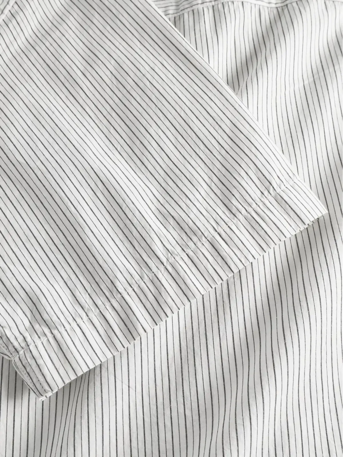 Norse Projects 縦ストライプ柄の半袖シャツ - 画像5