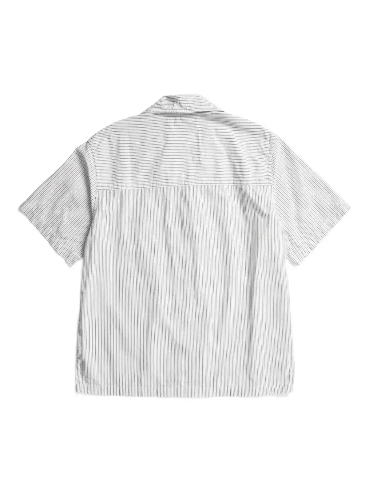 Norse Projects 縦ストライプ柄の半袖シャツ - 画像3
