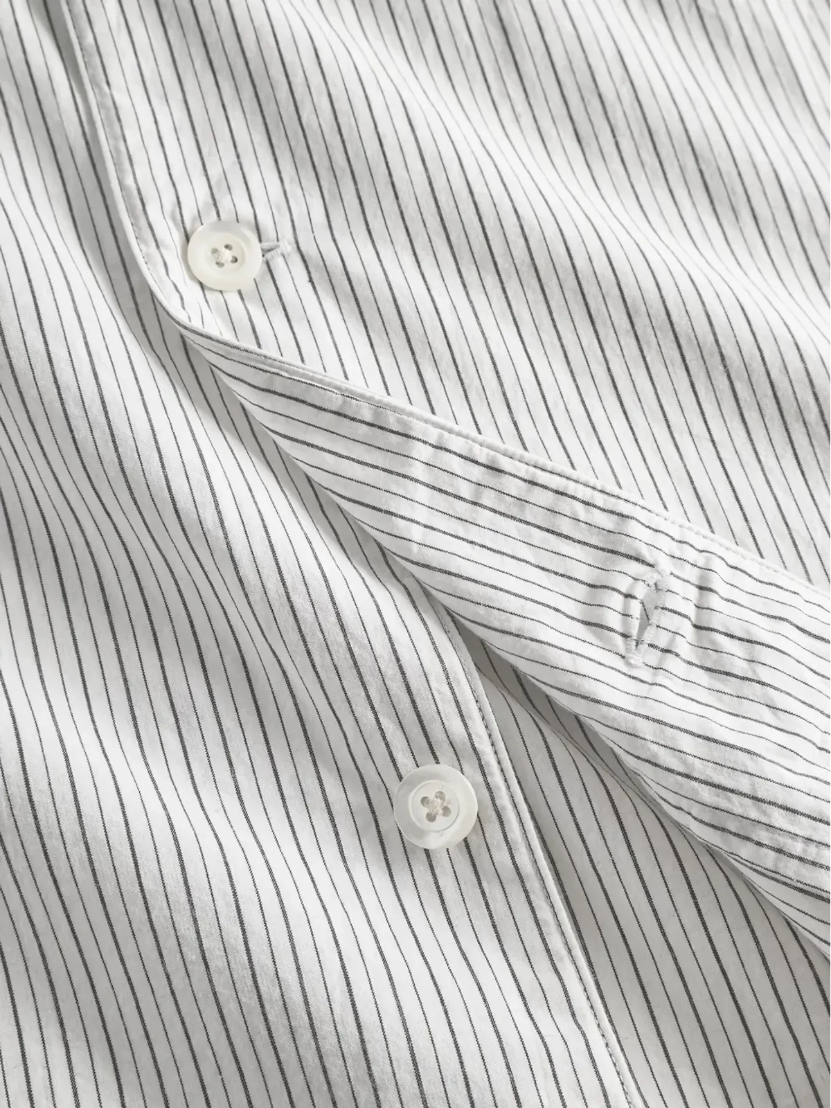 Norse Projects 縦ストライプ柄の半袖シャツ - 画像4