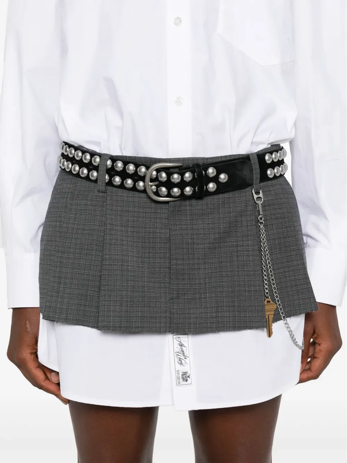 Alexander Wang ロングスリーブドレス（グレー） - 画像5
