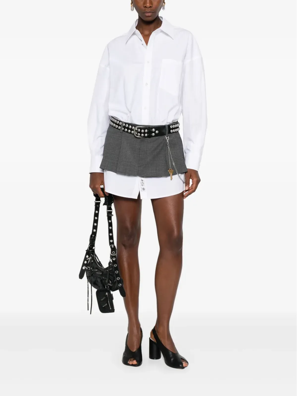 Alexander Wang ロングスリーブドレス（グレー） - 画像2