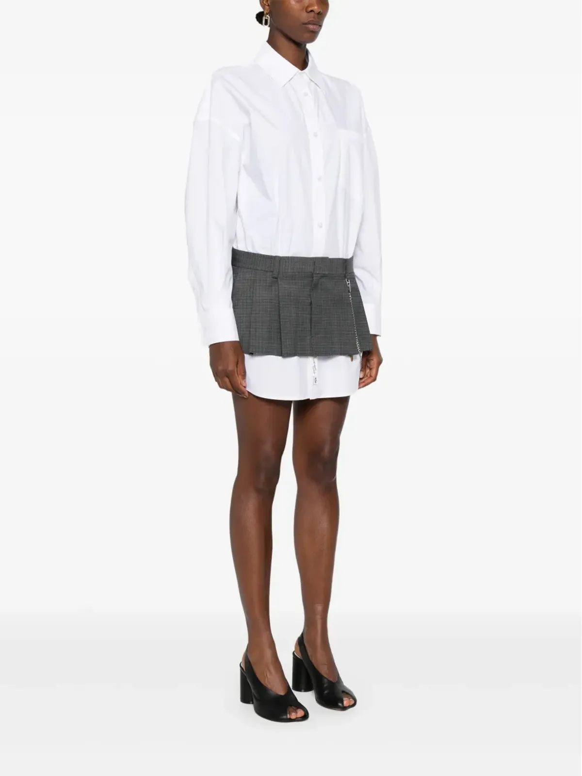 Alexander Wang ロングスリーブドレス（グレー） - 画像3