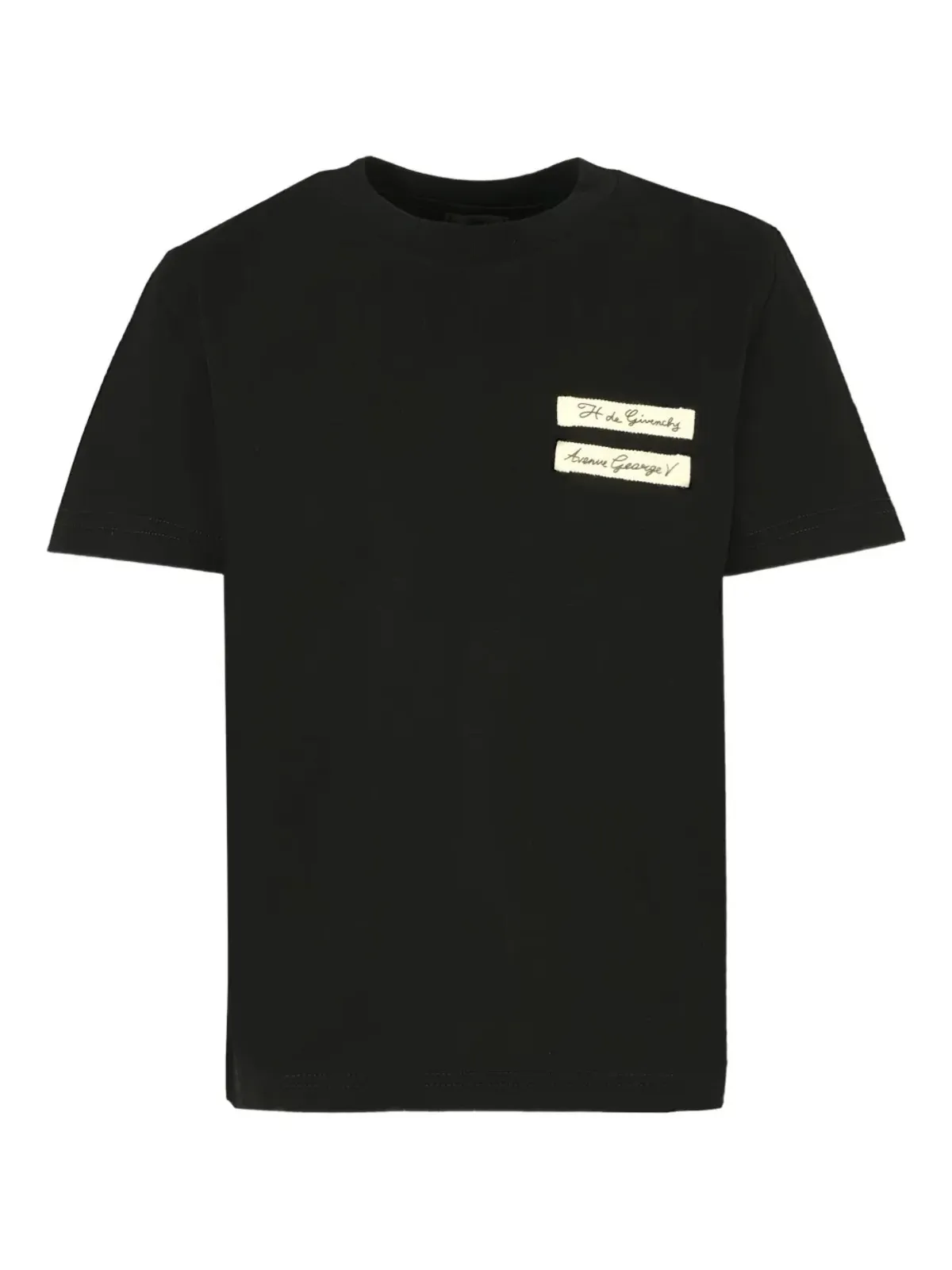 Givenchy Kids ラベルアップリケTシャツ ブラック - 画像1