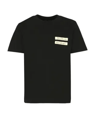 Givenchy Kids ラベルアップリケTシャツ ブラック - サムネイル1