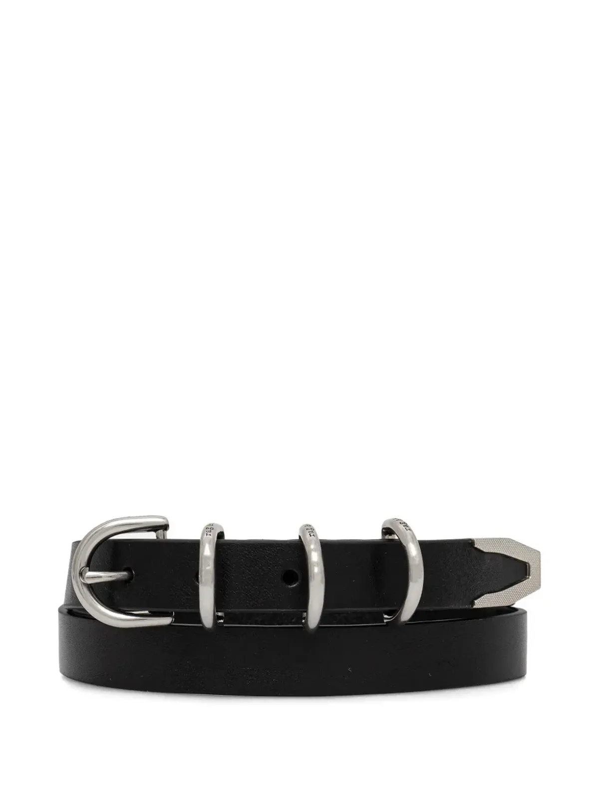 rag & bone レザートリプルリングベルト - 画像1
