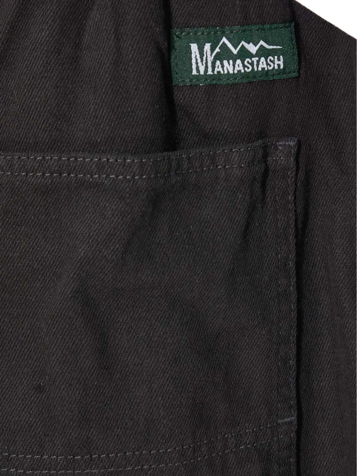 MANASTASH ポケット付きエラスティックウエストショーツ - ブラック - 画像5