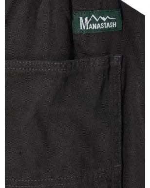 MANASTASH ポケット付きエラスティックウエストショーツ - ブラック - サムネイル5