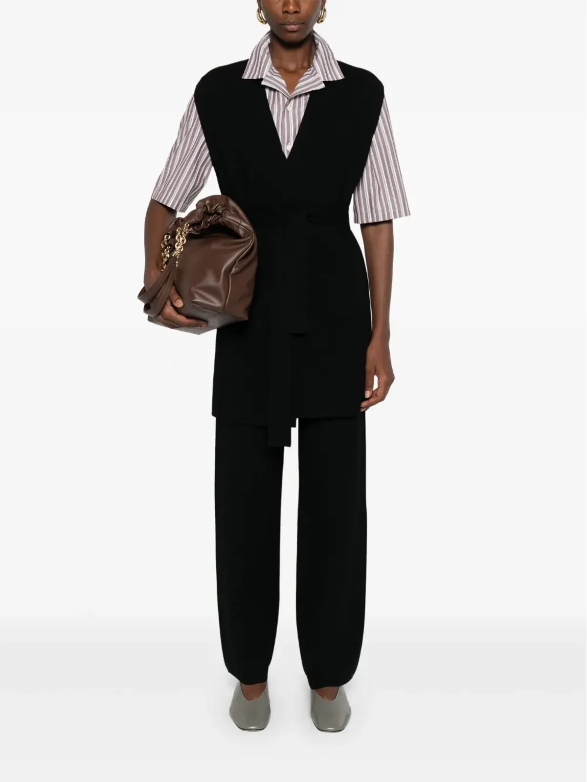 Max Mara エラスティックウェスト パラッツォパンツ - 画像2
