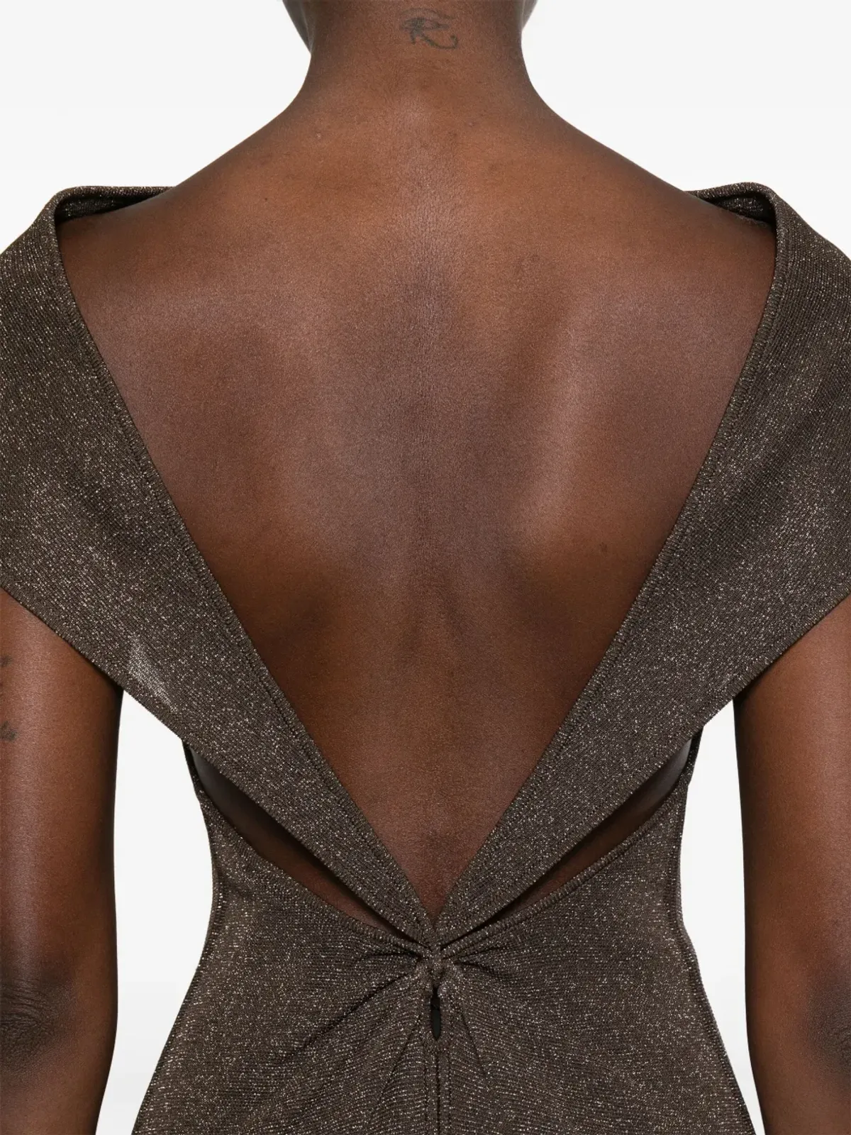 Max Mara ラメディテールのドレス（ブラウン） - 画像5
