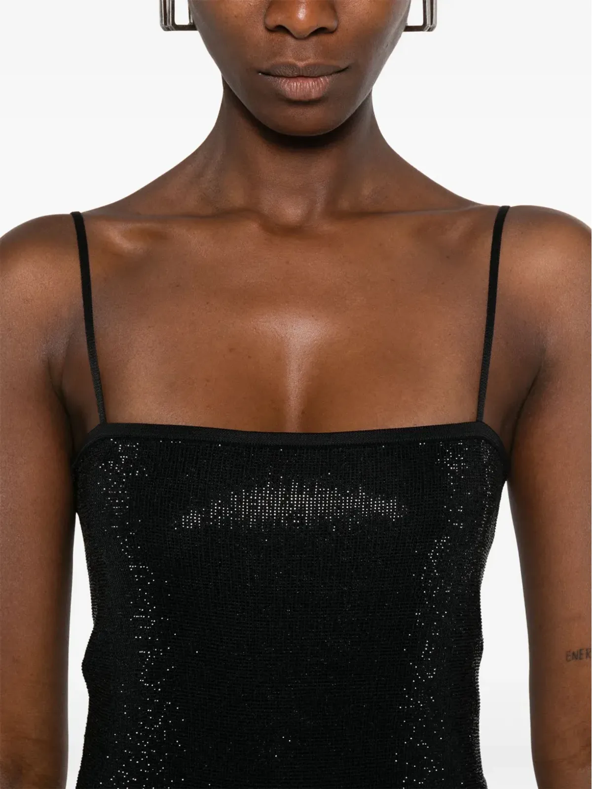 Alexander Wang クリスタル装飾ミニドレス - ブラック - 画像5
