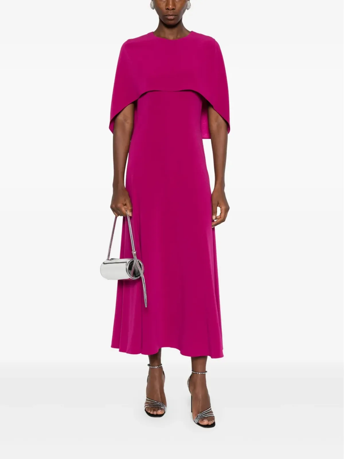 Roland Mouret ケープデザイン ミディドレス - 画像2