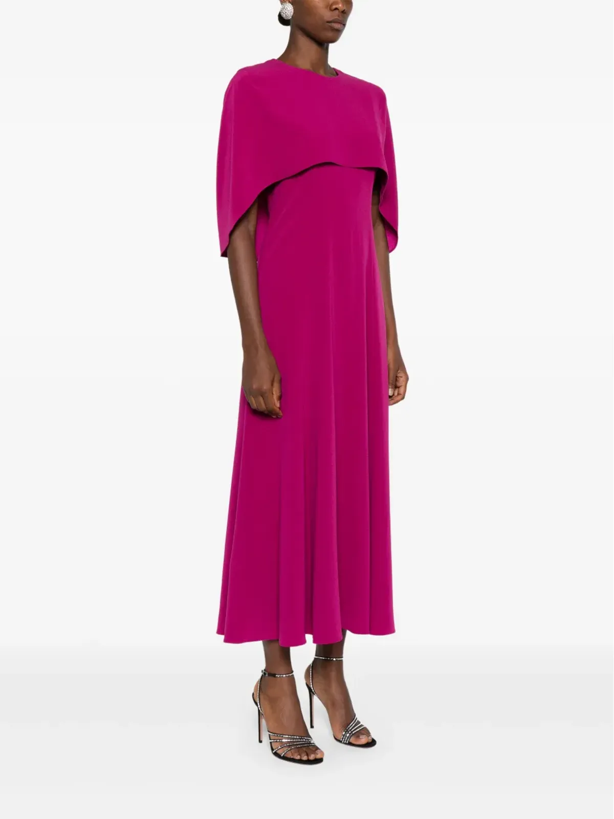 Roland Mouret ケープデザイン ミディドレス - 画像3