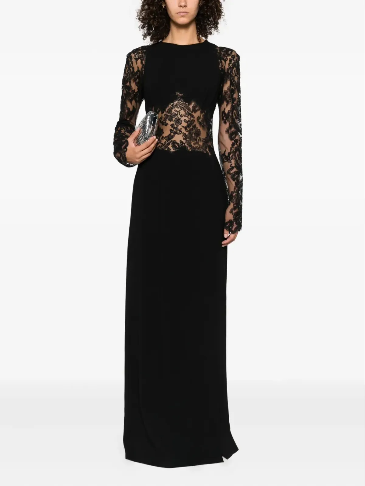 Ermanno Scervino レースパネル付きマキシドレス - 画像2
