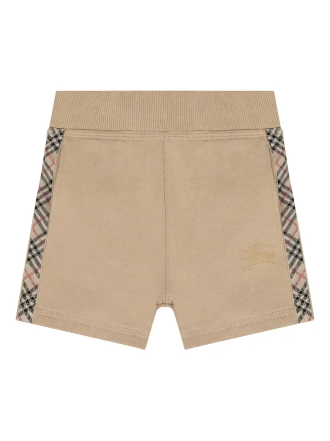 Burberry Kids Burberry Kids 刺繍ロゴ チェックパネル ショーツの商品画像