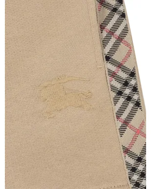 Burberry Kids 刺繍ロゴ チェックパネル ショーツ - サムネイル3