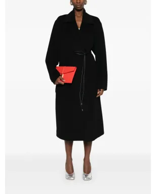 Sportmax ベルト付きコート（ブラック） - サムネイル2
