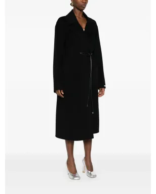 Sportmax ベルト付きコート（ブラック） - サムネイル3