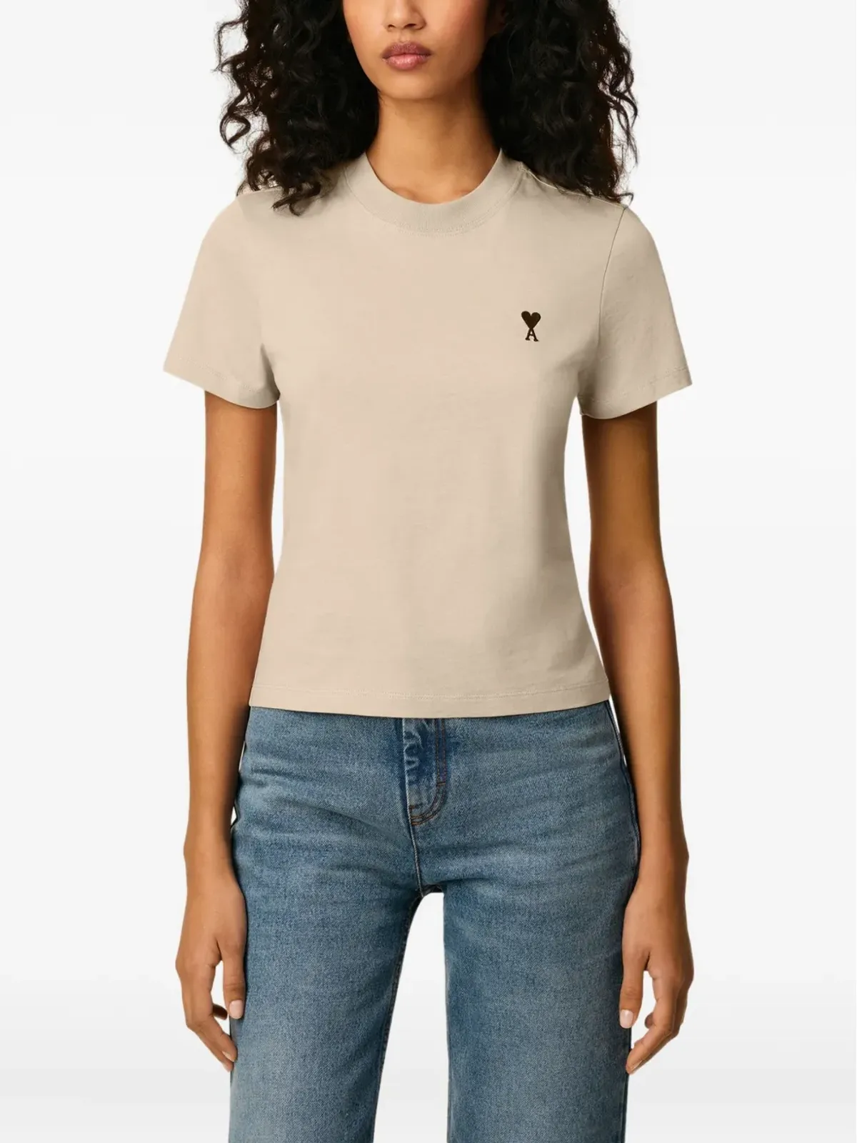 AMI Paris Ami De Coeur Tシャツ（ベージュ） - 画像5