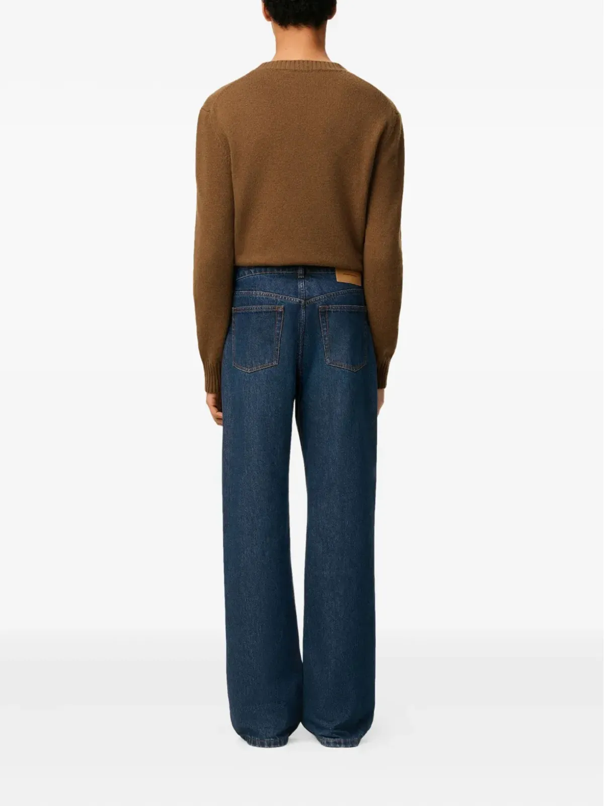 AMI Paris ルーズフィット ブルー ジーンズ - 画像4