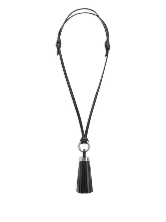 AMI Paris AMI Paris Ami Pompom レザー キーホルダー ブラックの商品画像