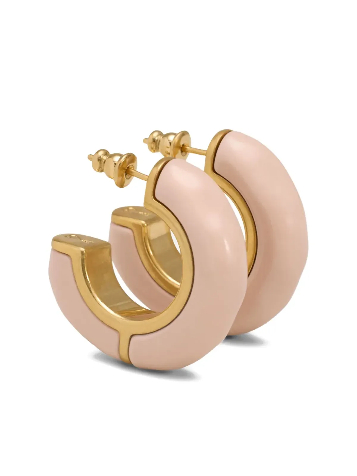 AMI Paris ハンマー加工ラッカー仕上げピアス - 画像1