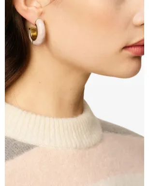 AMI Paris ハンマー加工ラッカー仕上げピアス - サムネイル3