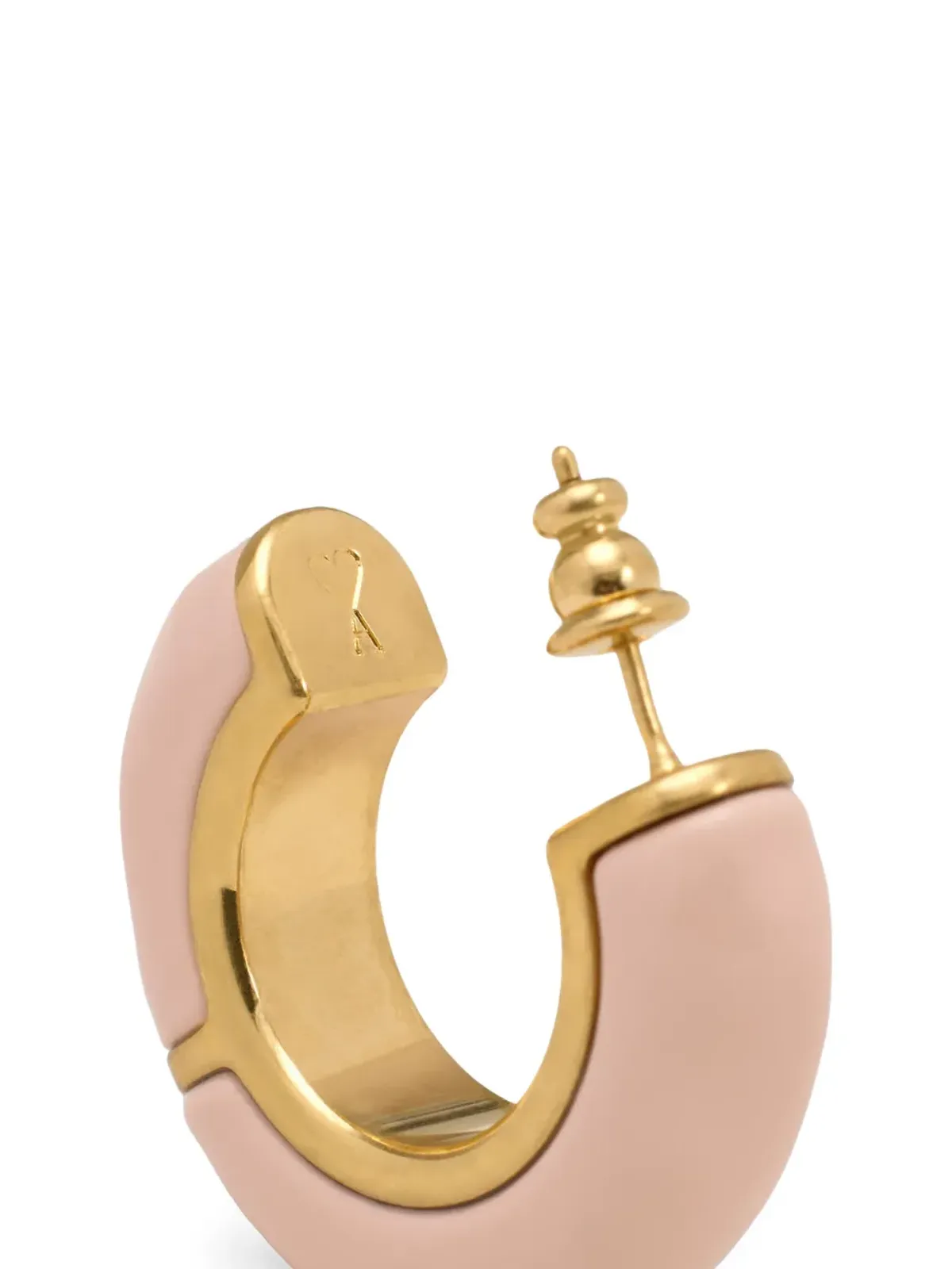 AMI Paris ハンマー加工ラッカー仕上げピアス - 画像4