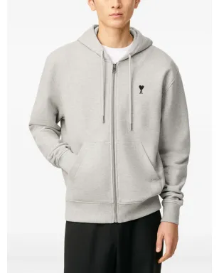 AMI Paris Ami De Coeur ジップファスナー付きフーディー - サムネイル5