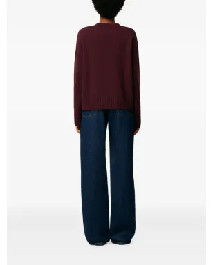 AMI Paris Ami De Coeur V-Neck ウールセーター - サムネイル4