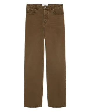 AMI Paris コットン ルーズフィットデニム ブラウン - サムネイル1
