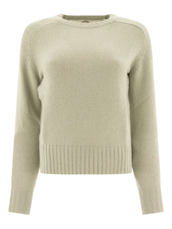 Ines De La Fressange Ines De La Fressnge ribbed-hem raglan-sleeve sweater - Greenの商品画像