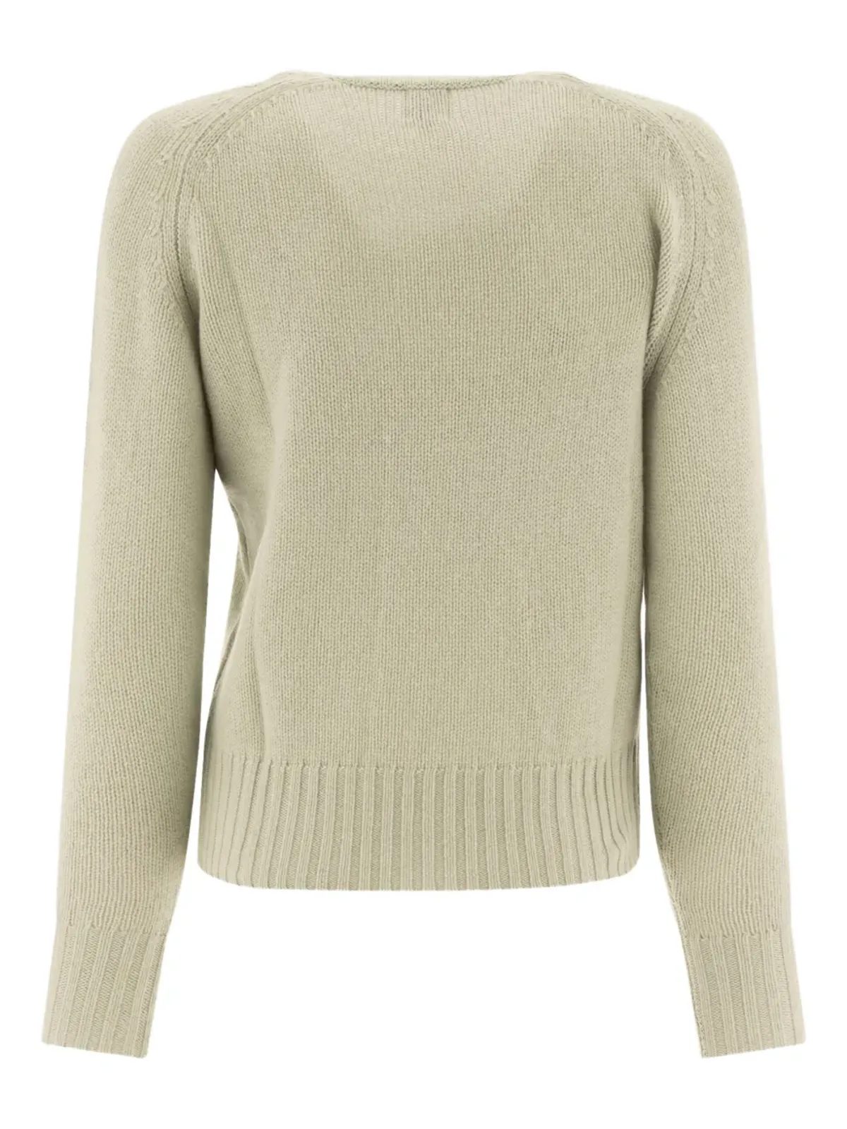 Ines De La Fressnge ribbed-hem raglan-sleeve sweater - Green - 画像2