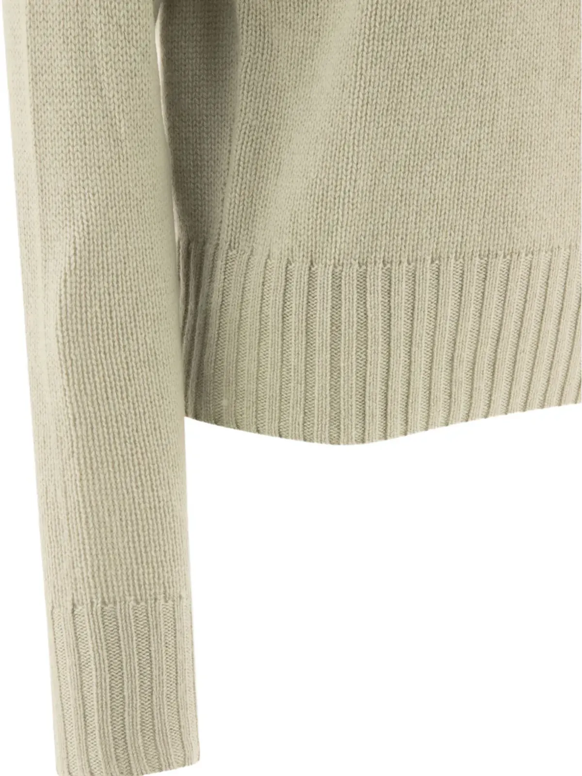 Ines De La Fressnge ribbed-hem raglan-sleeve sweater - Green - 画像4