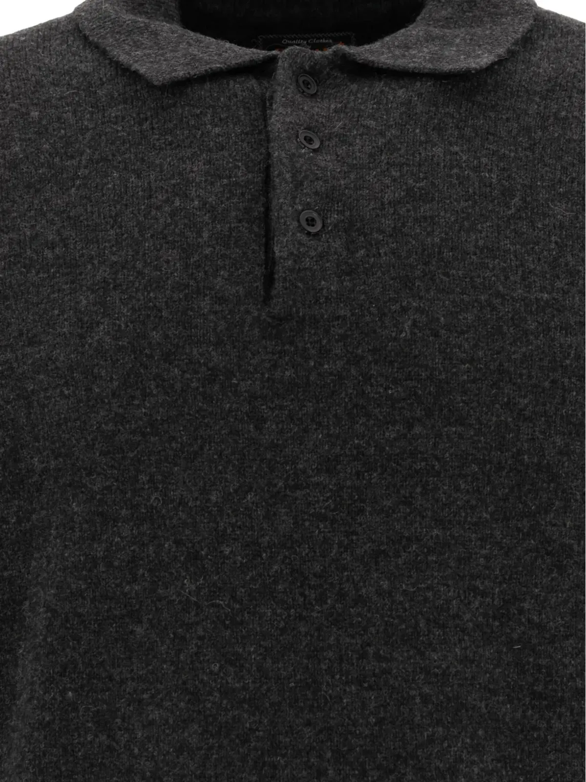 BEAMS PLUS wool polo shirt - Grey - 画像3