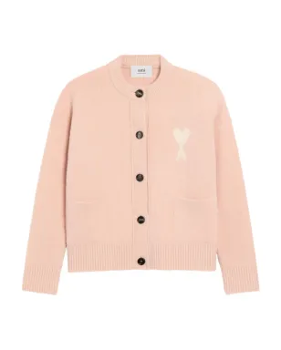 AMI Paris Ami de Coeur カーディガン - ピンク - サムネイル1