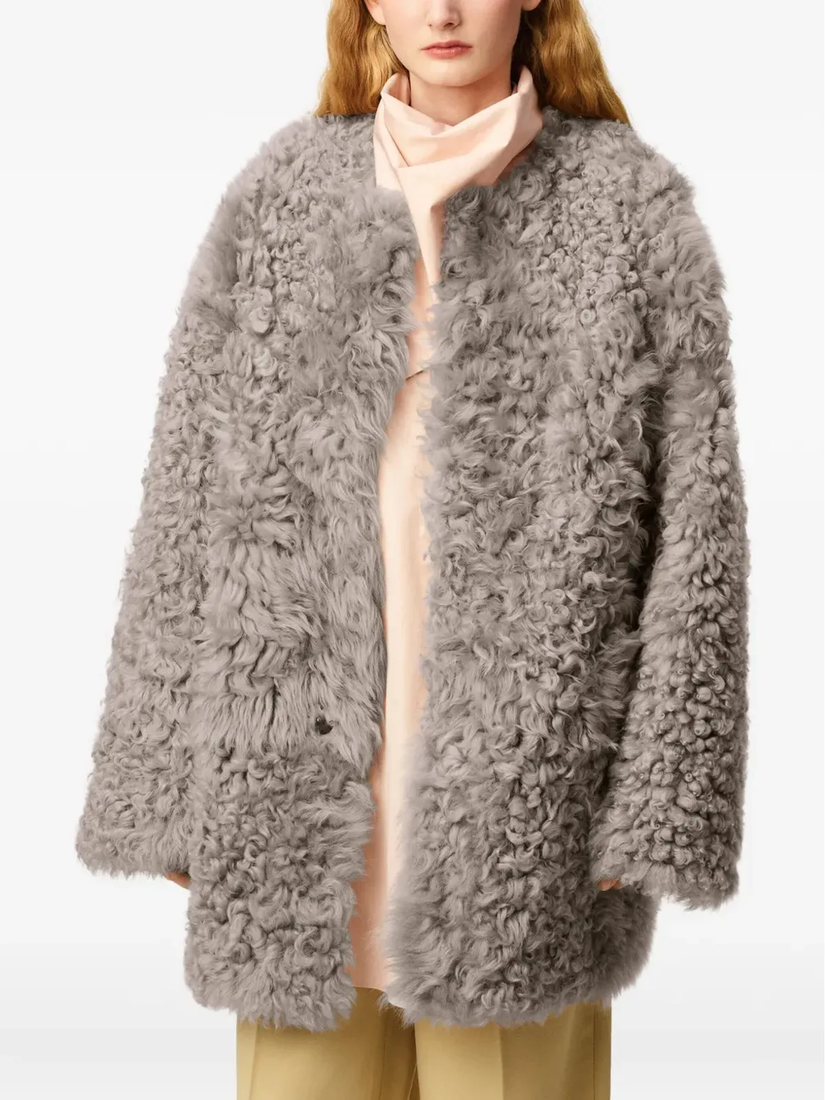 AMI Paris シアリングショートコート - 画像5