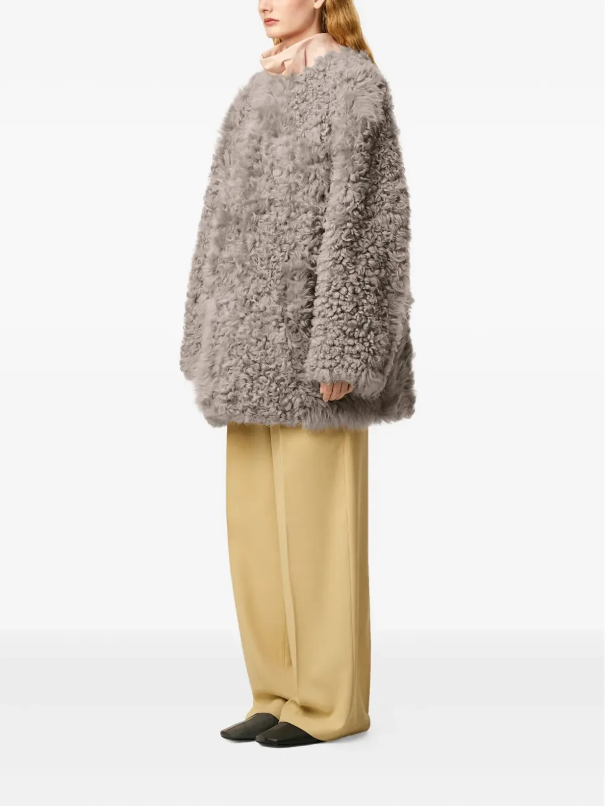 AMI Paris シアリングショートコート - 画像3