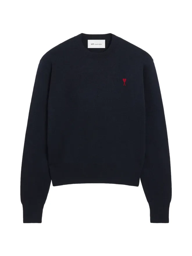 AMI Paris AMI Paris Ami De Coeur クルーネック ウールセーターの商品画像