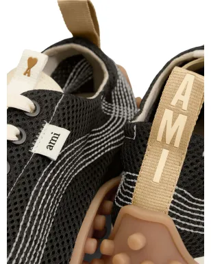 AMI Paris Mirage メッシュスニーカー ブラック - サムネイル4