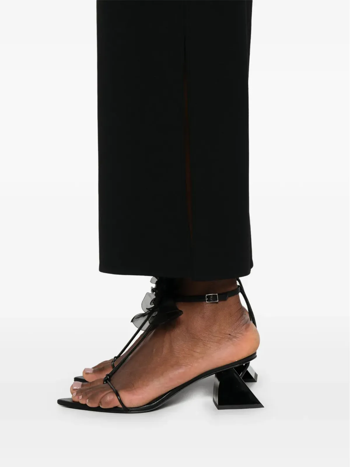 KHAITE Lilth midi skirt - Black - 画像5