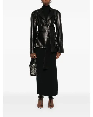 KHAITE Lilth midi skirt - Black - サムネイル2