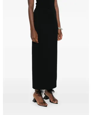 KHAITE Lilth midi skirt - Black - サムネイル3