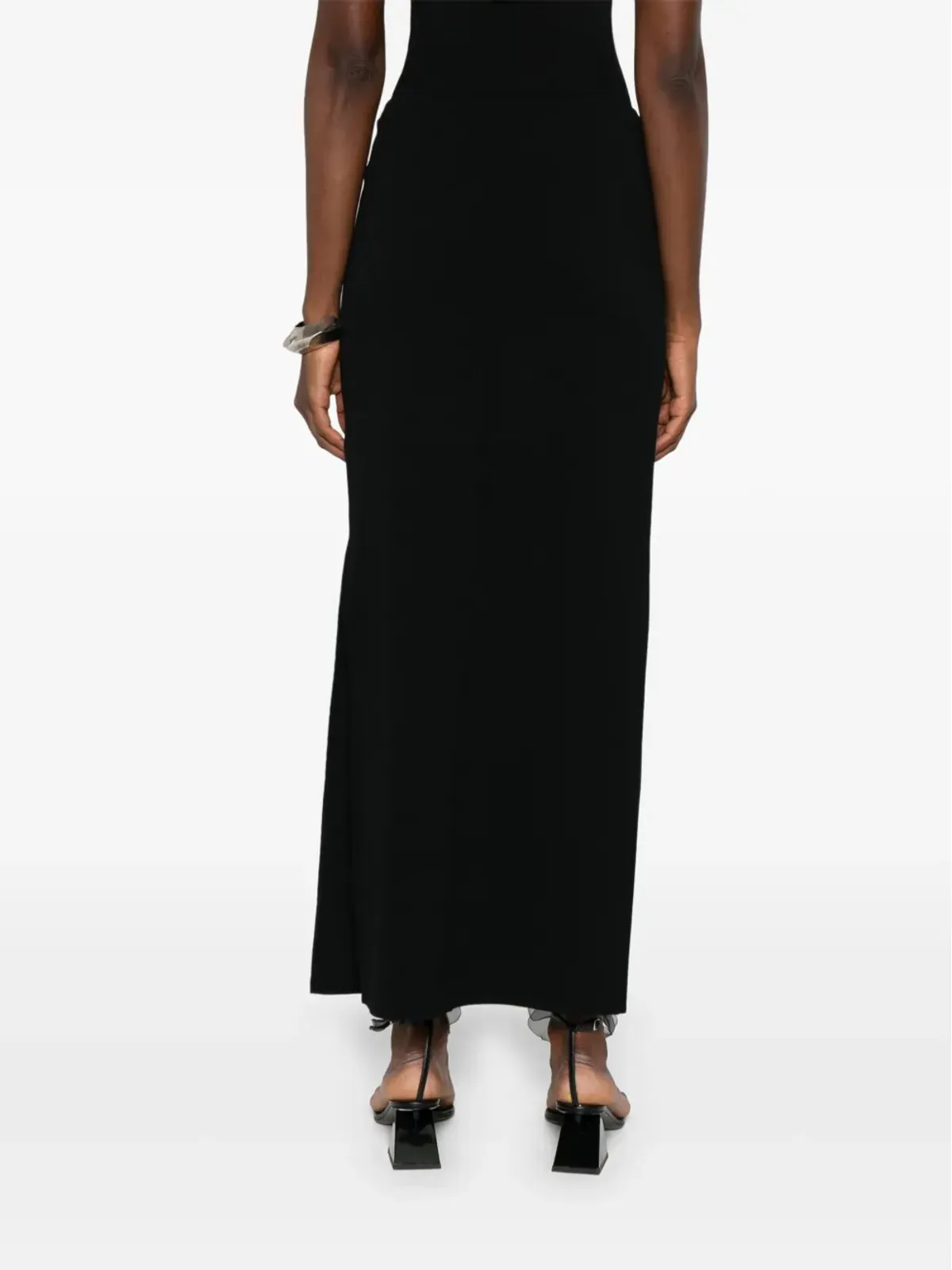 KHAITE Lilth midi skirt - Black - 画像4