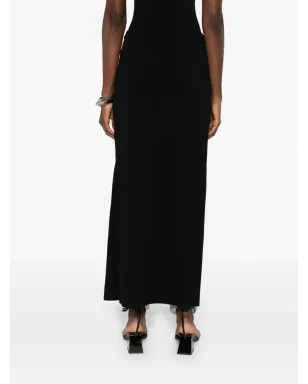 KHAITE Lilth midi skirt - Black - サムネイル4