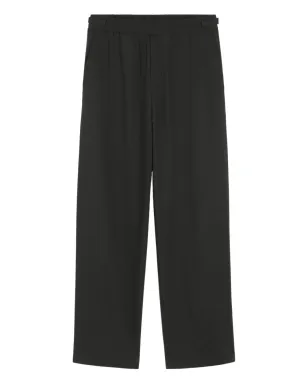 AMI Paris ウエストゴム付き パッチポケットパンツ - ブラック - サムネイル1