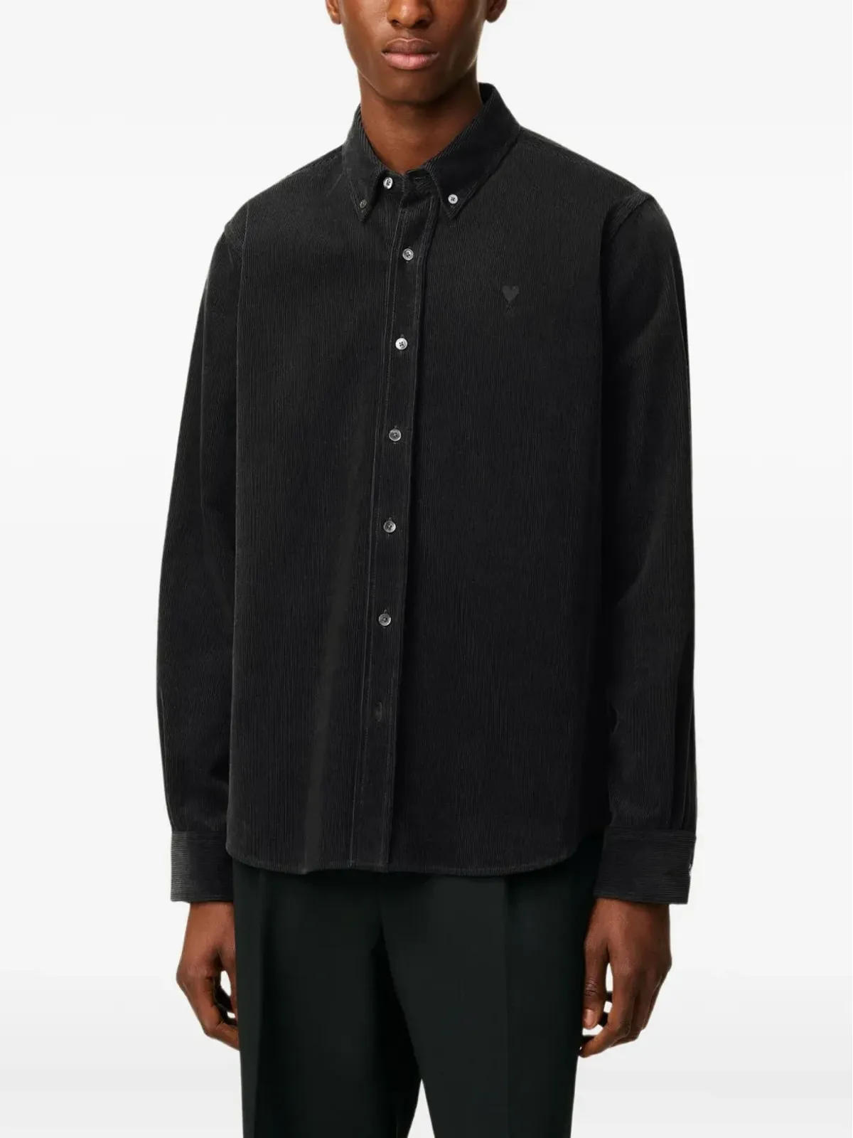 AMI Paris Ami de Coeur corduroy shirt - 画像5