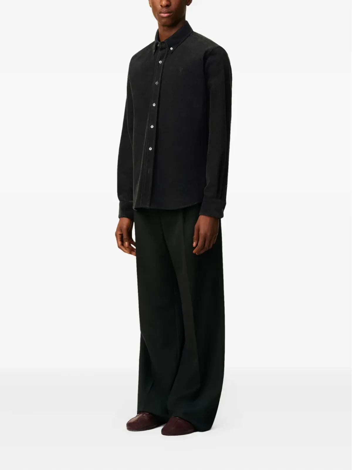 AMI Paris Ami de Coeur corduroy shirt - 画像3