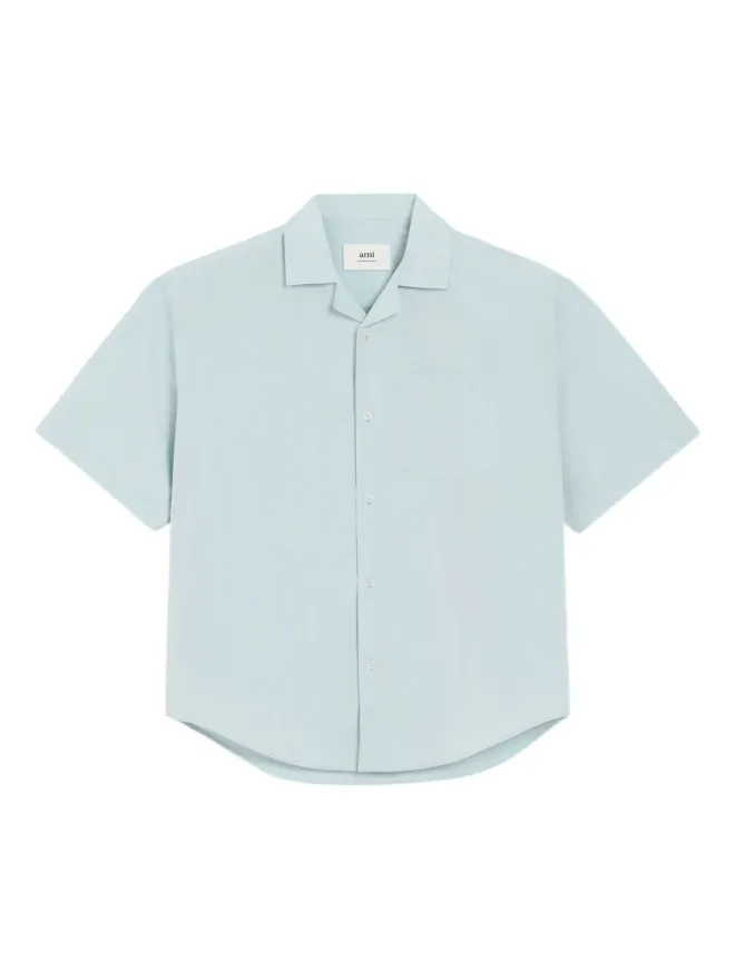 AMI Paris AMI Paris 半袖ボタンアップシャツ - ブルーの商品画像