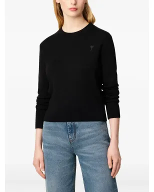 AMI Paris Ami De Coeur ウール クルーネック セーター - サムネイル5