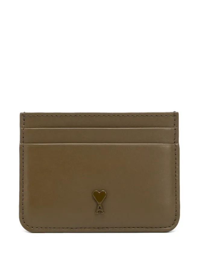 AMI Paris AMI Paris Ami De Coeur レザー カードホルダー - グリーンの商品画像